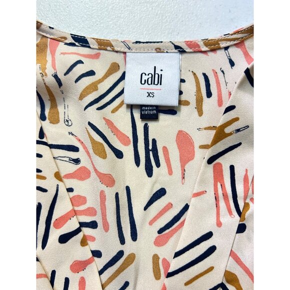 Cabi Marni Blouse Style #4162 Oversized Top Geo Print XS - Picture 5 of 5